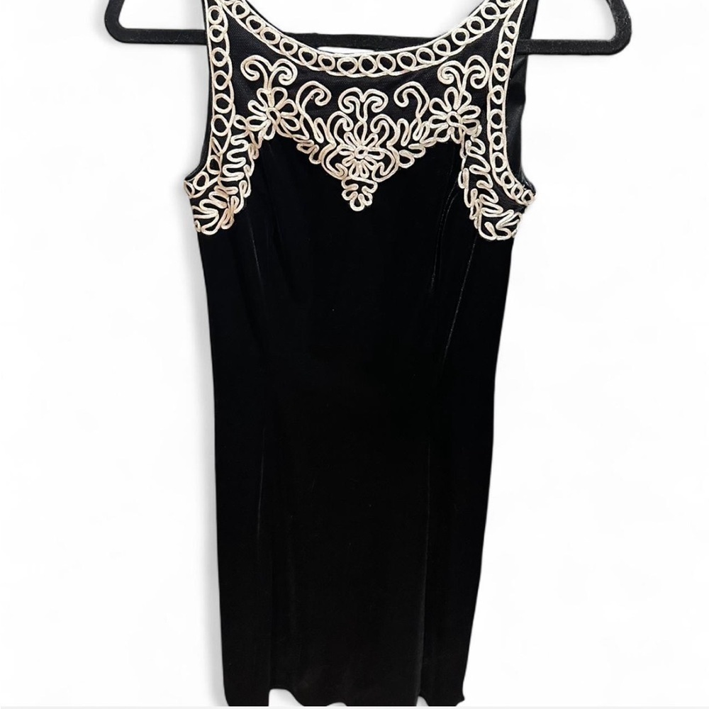Scott McClintock Vintage Black and White Sheath Cocktail Dress Size 8 👑